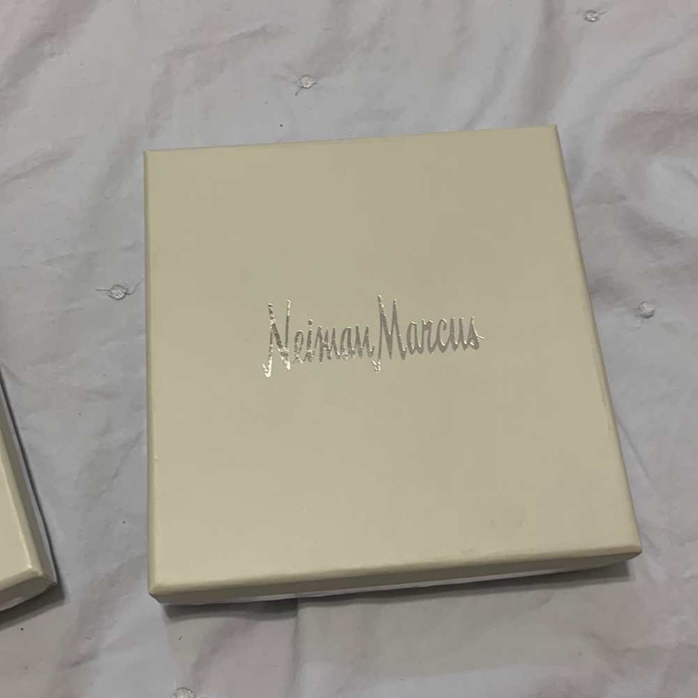 Neiman Marcus Box Off White Silver Heavy Duty